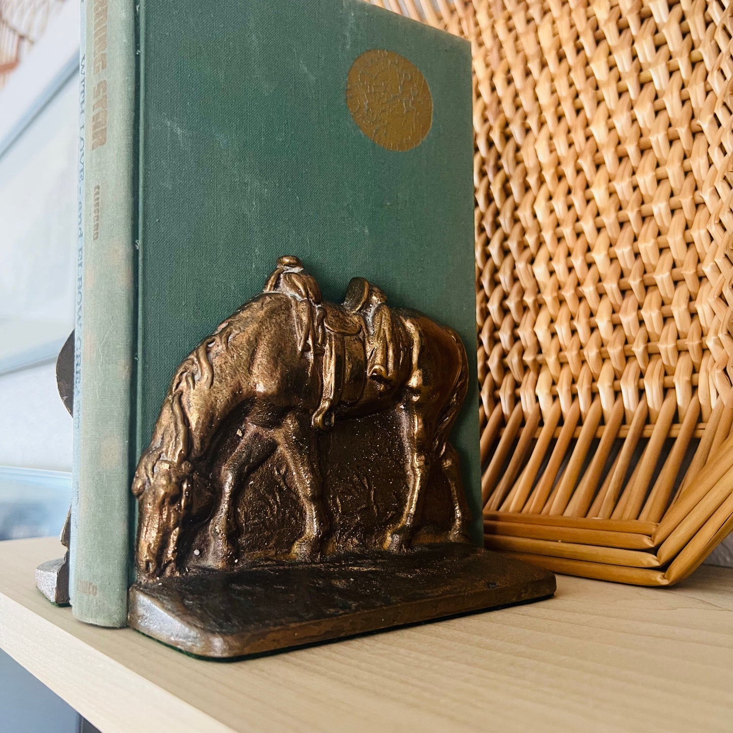 Solid Brass Bookends