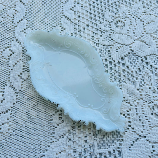 Victorian Milk Glass Vanity Tray