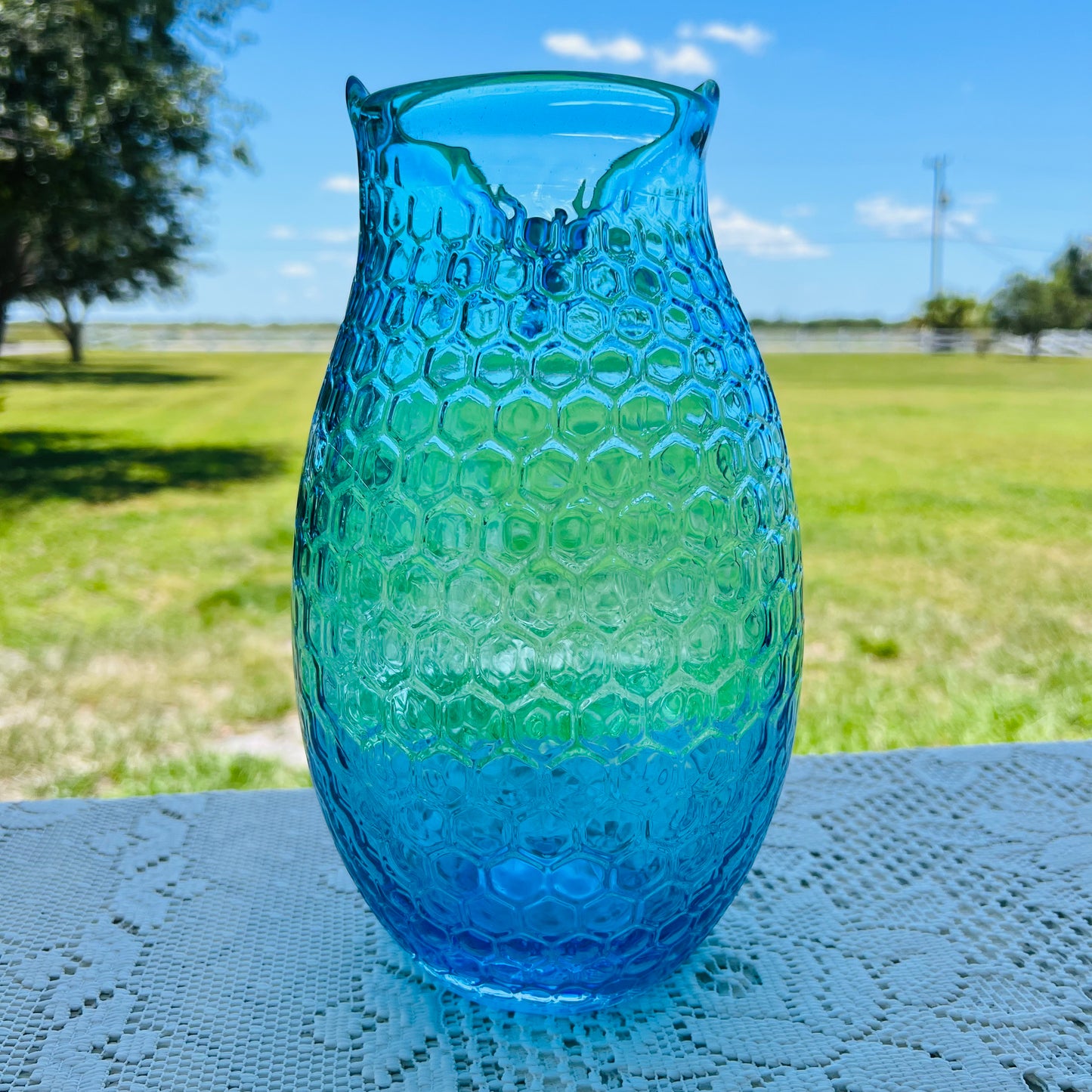 Hand Blown Owl Art Glass