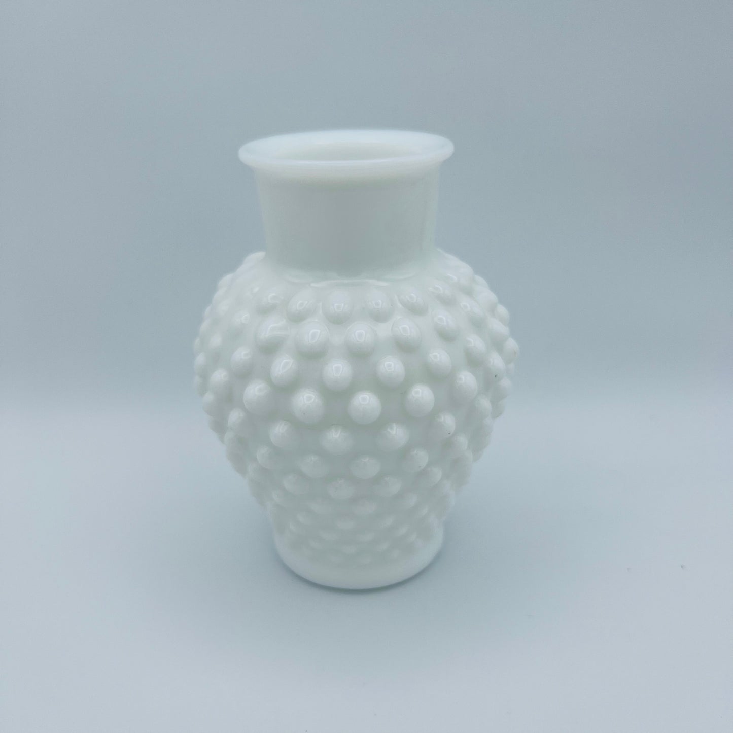 Hobnail Milk Glass Vase