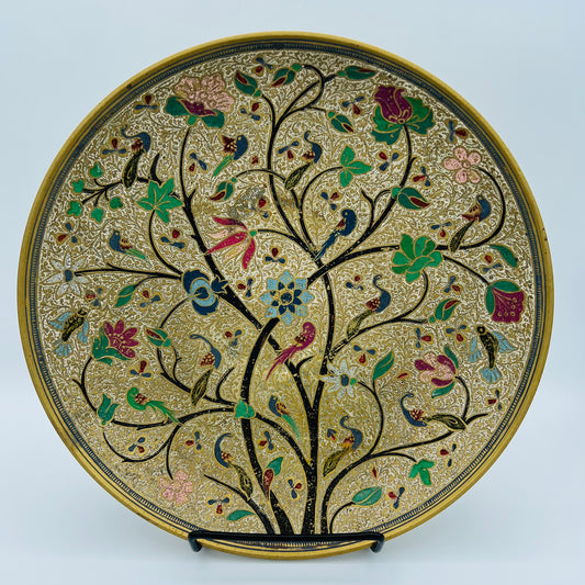 Brass & Enamel Bowl