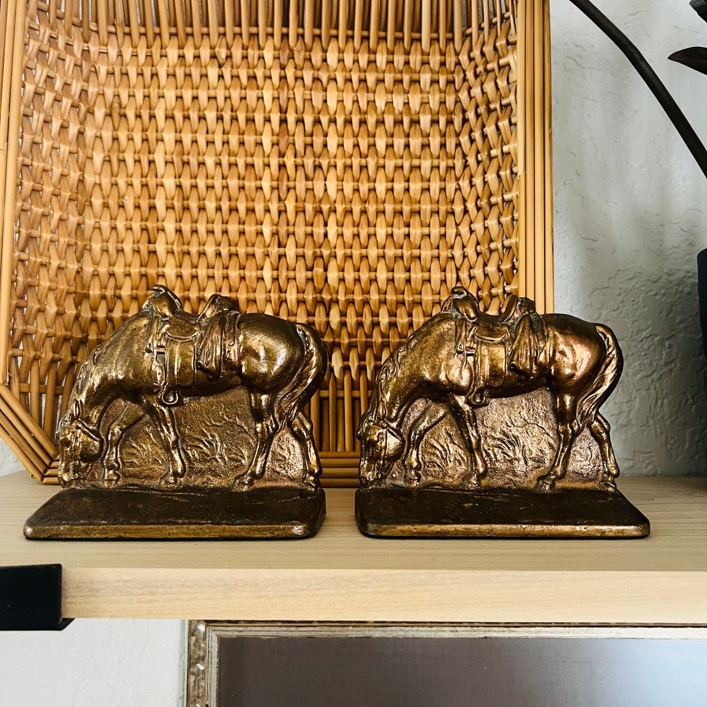 Solid Brass Bookends