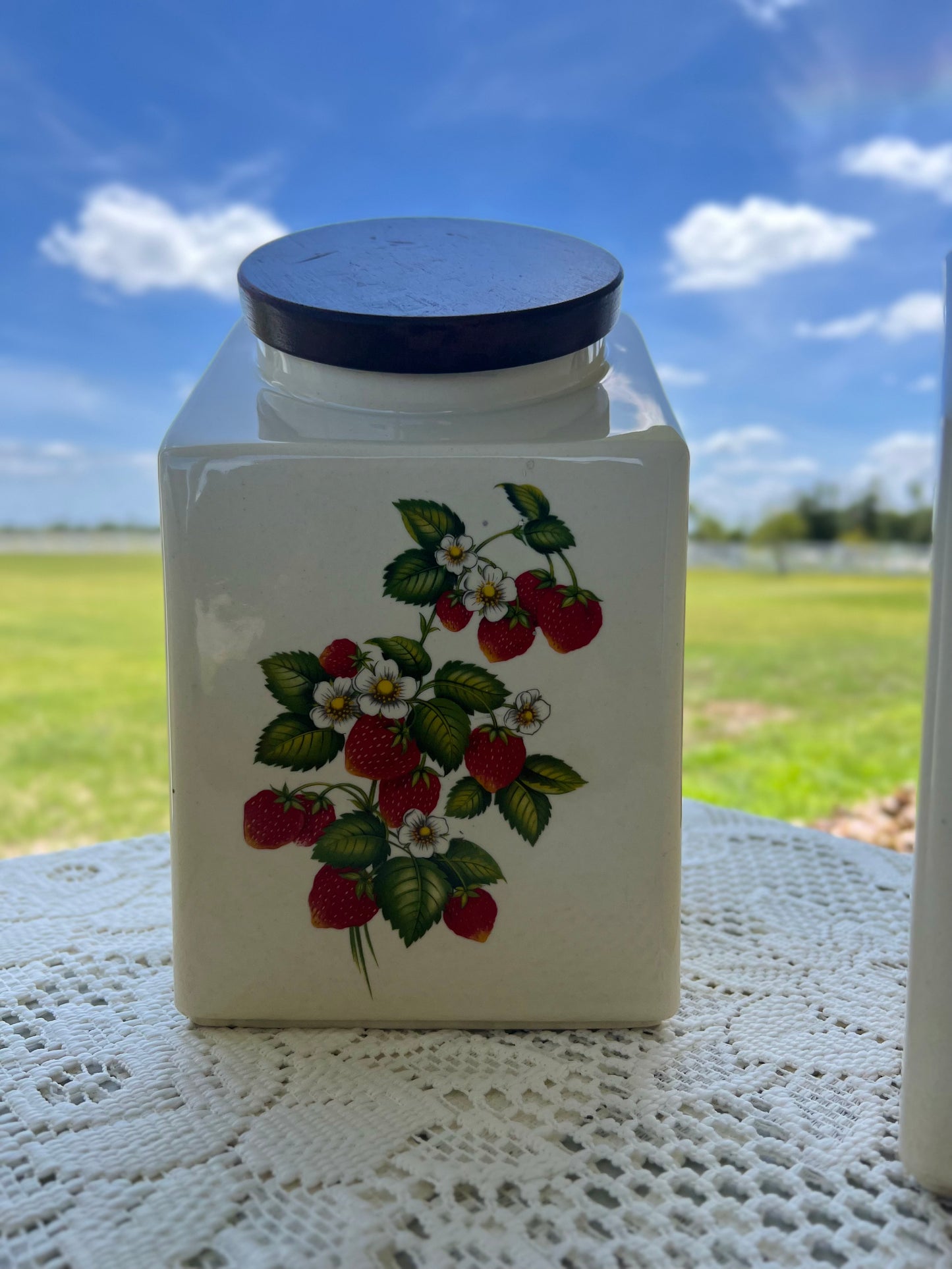 Hyalyn Strawberry Canister set