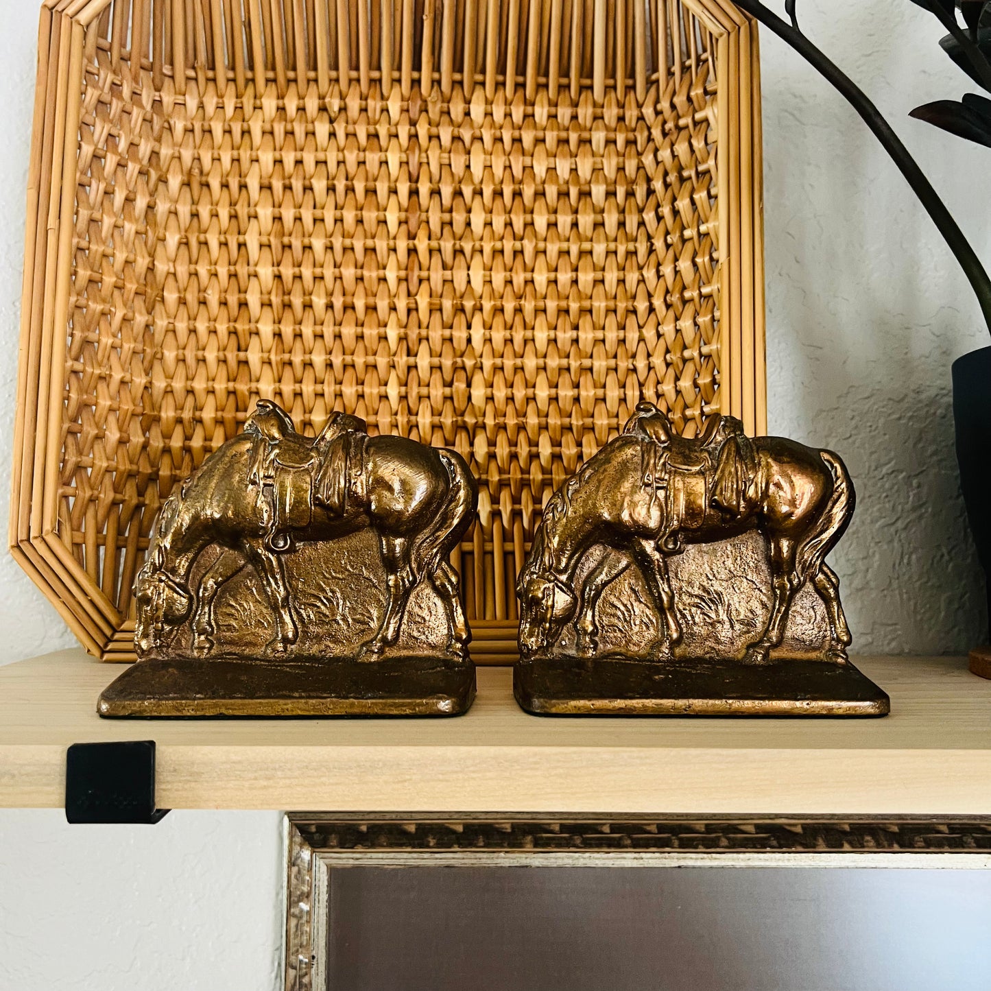 Solid Brass Bookends