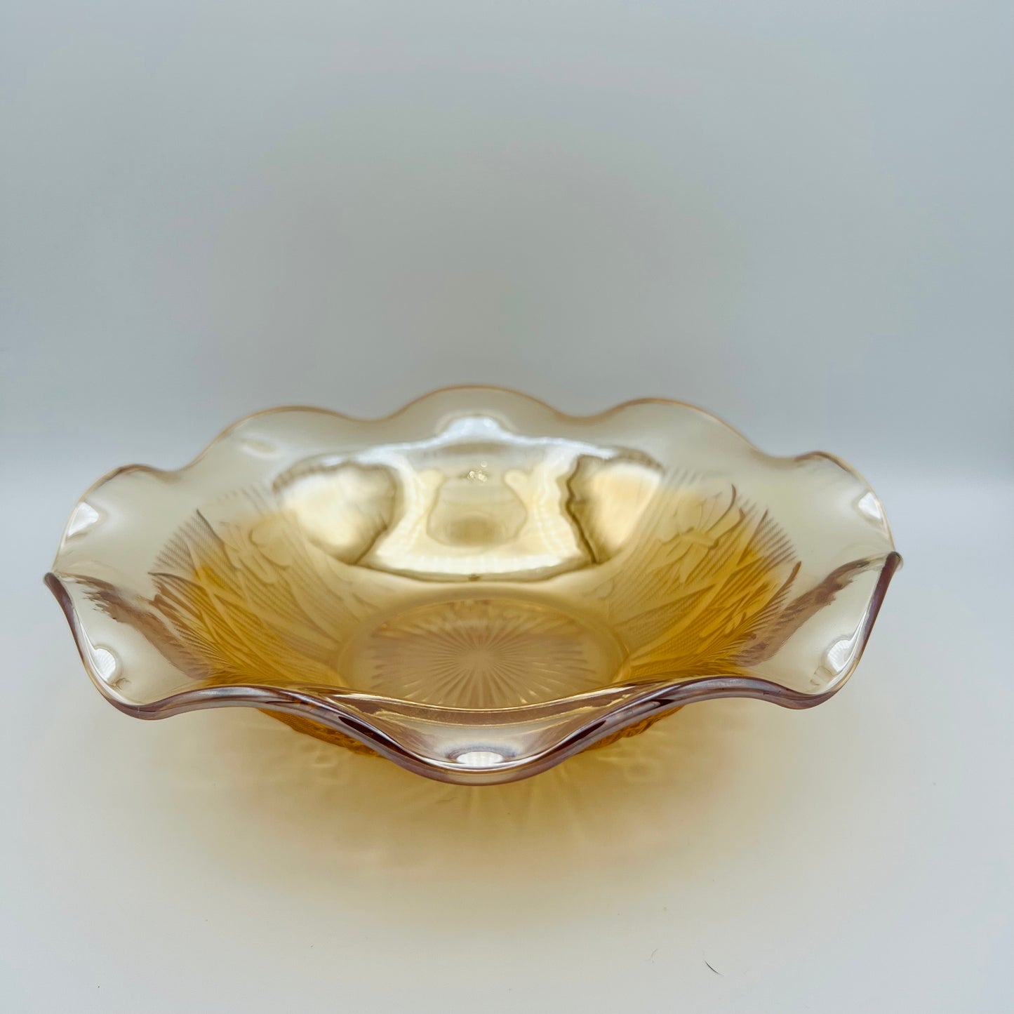 Jeannette Iris and Herringbone Bowl