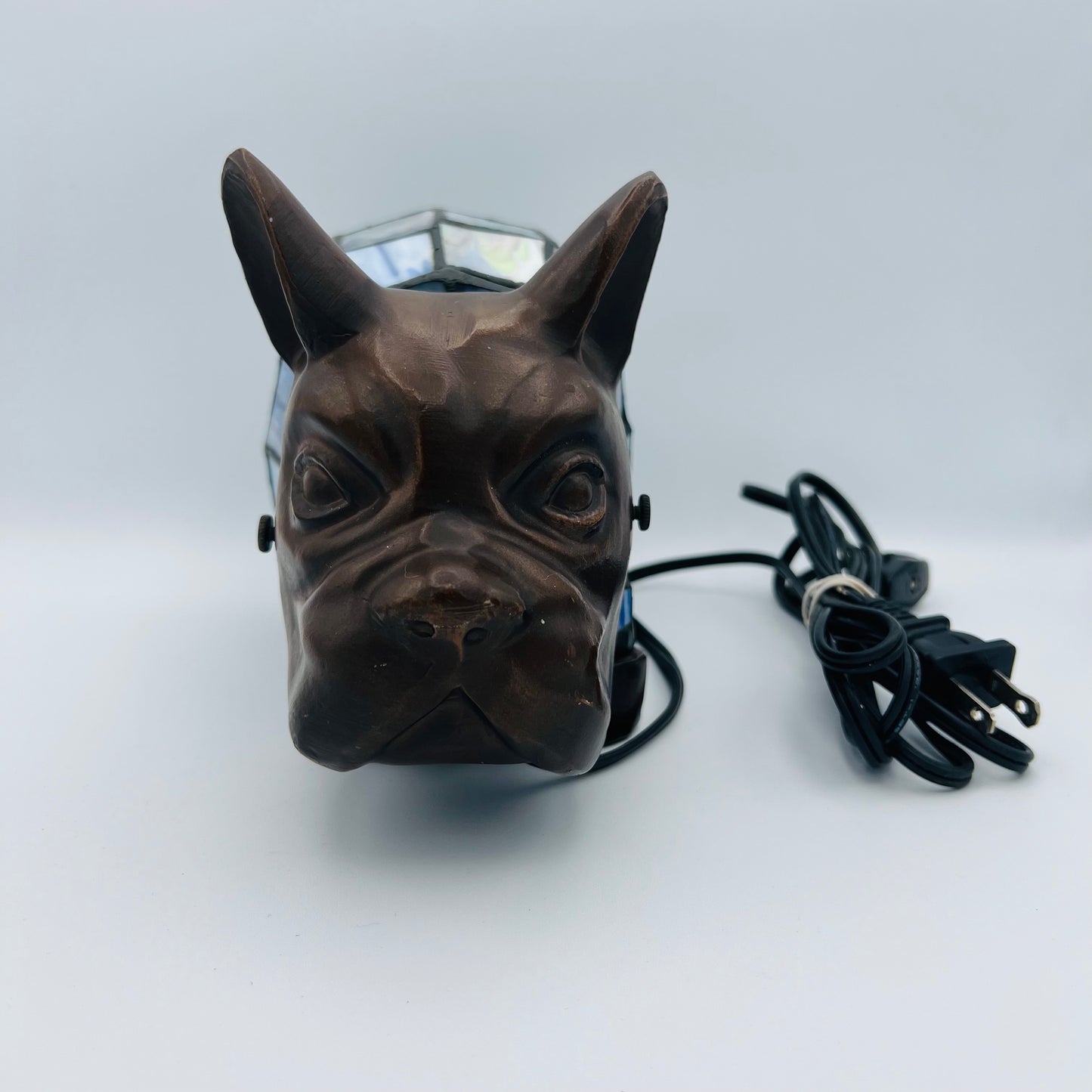 Stained Glass French Bulldog Lamp