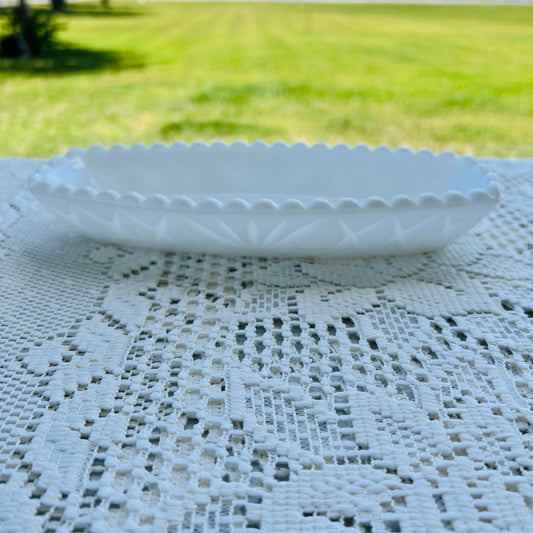 Milk Glass Relish Tray