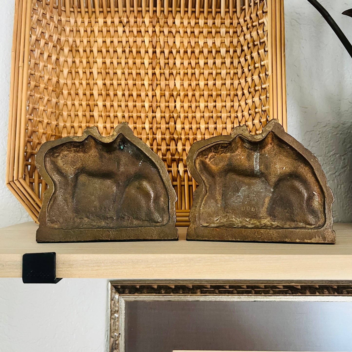 Solid Brass Bookends