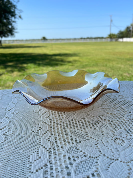 Jeanette Floragold Louisa Ruffle Bowl