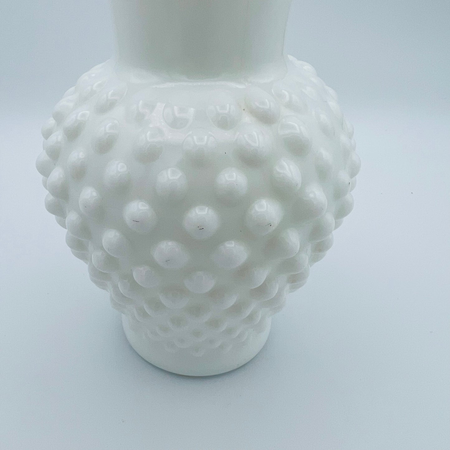 Hobnail Milk Glass Vase