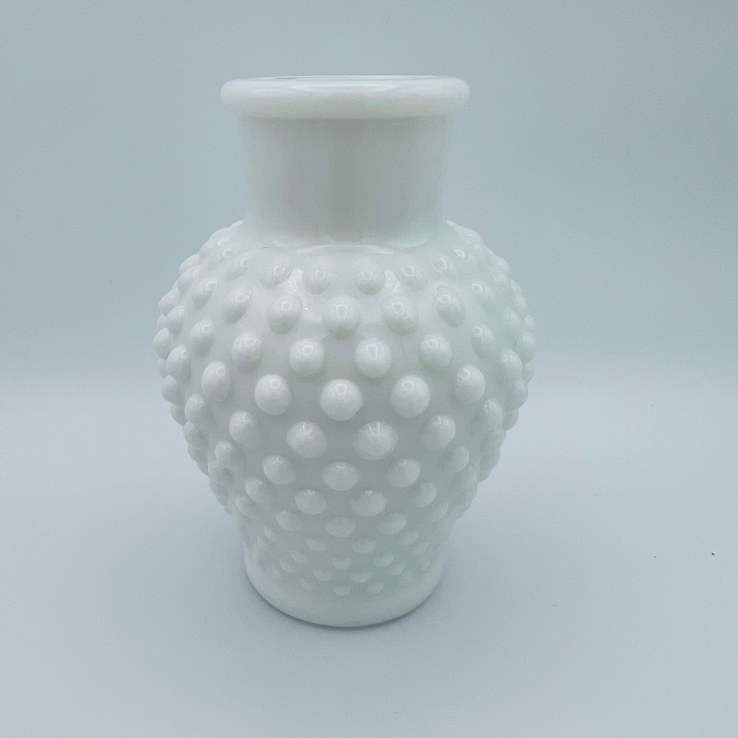 Hobnail Milk Glass Vase