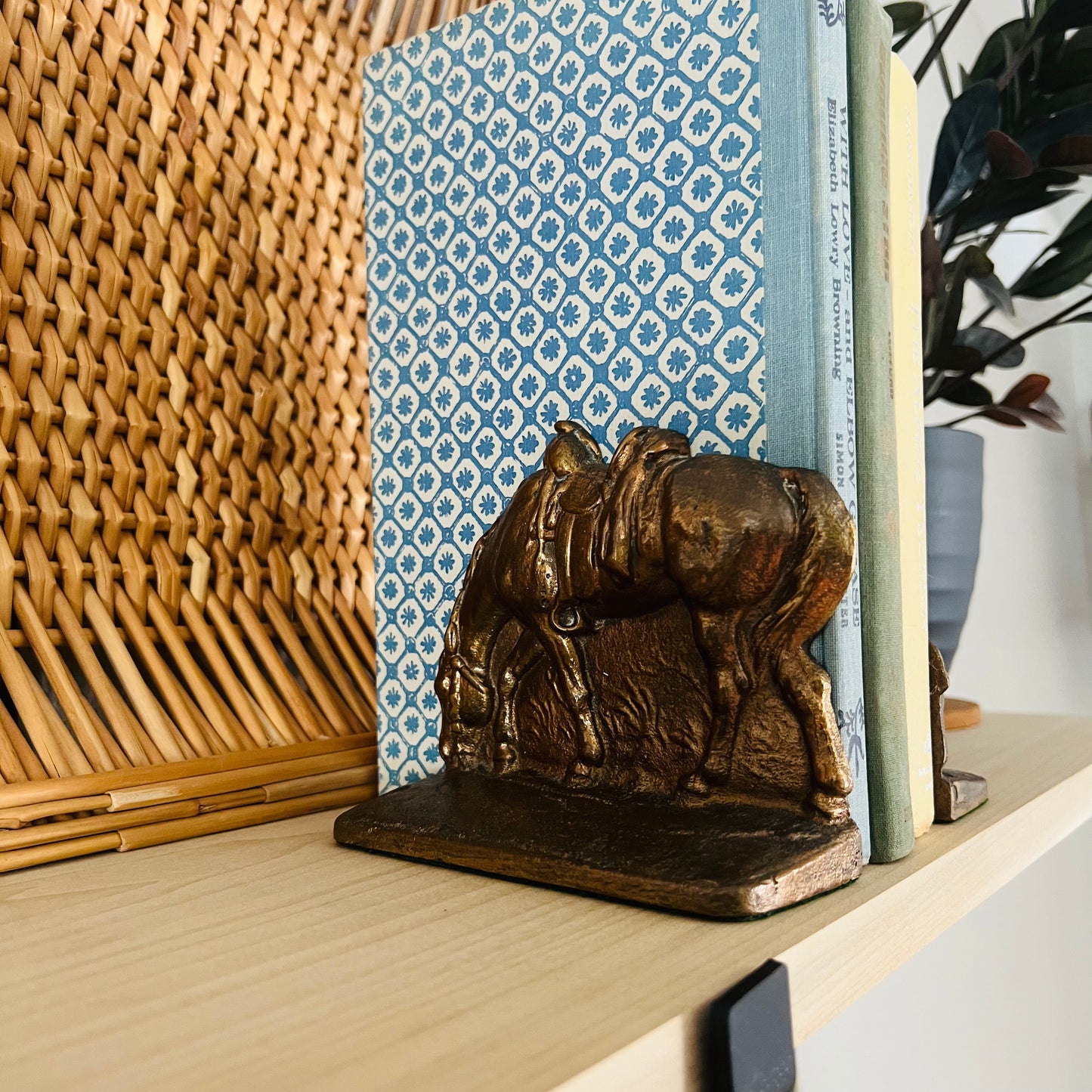 Solid Brass Bookends