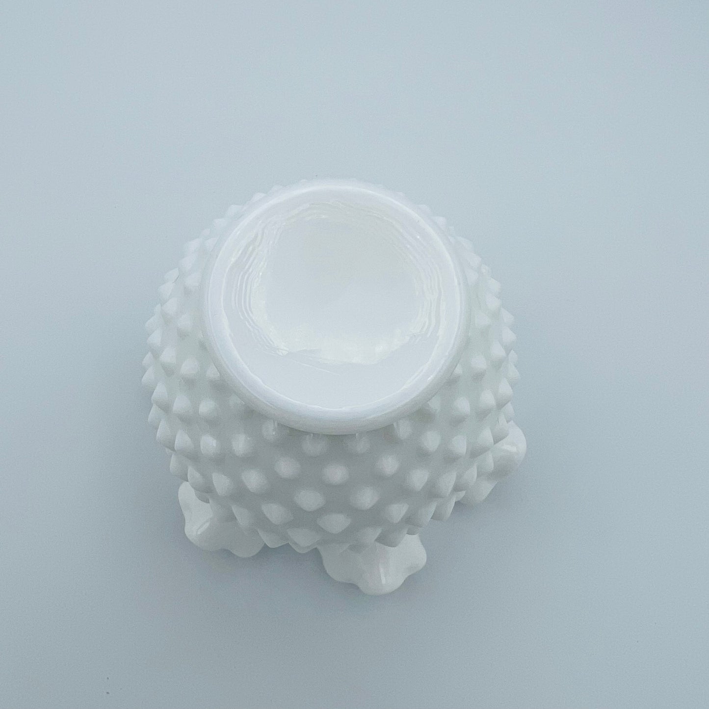 Milk Glass Hobnail Vase