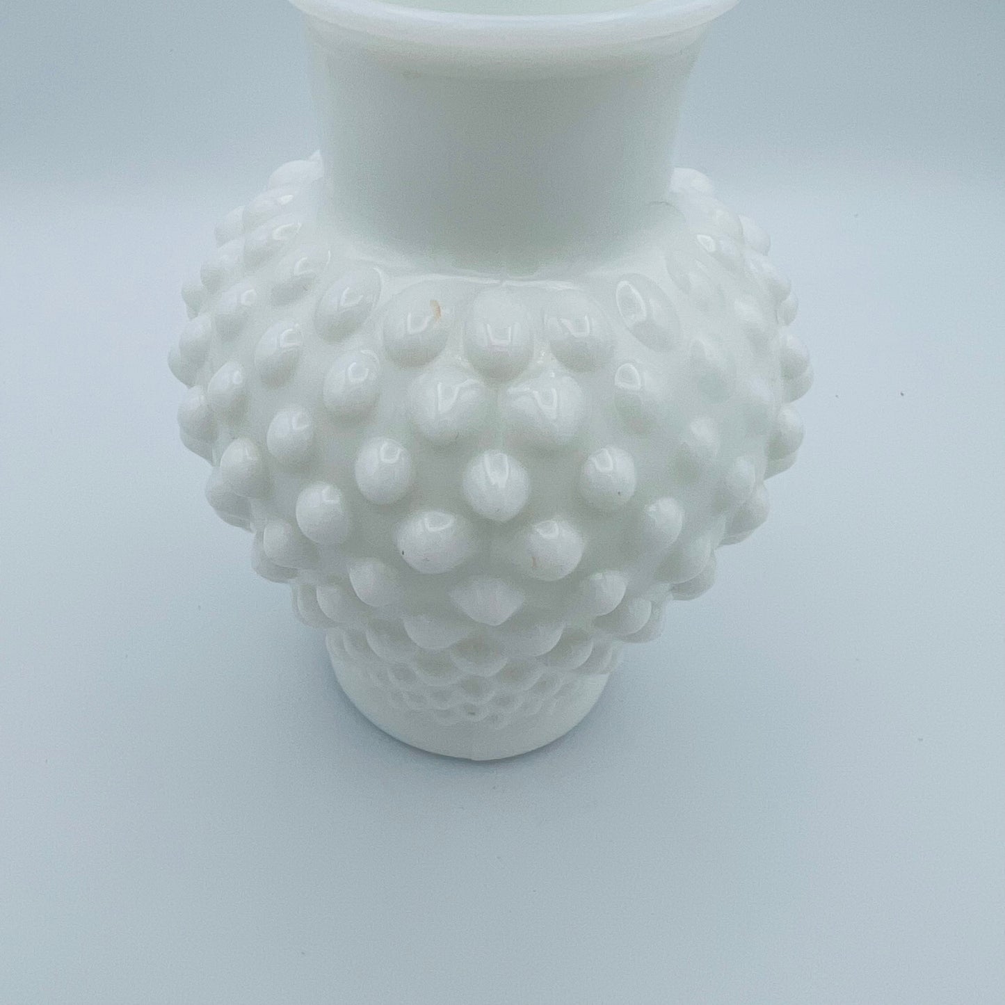 Hobnail Milk Glass Vase