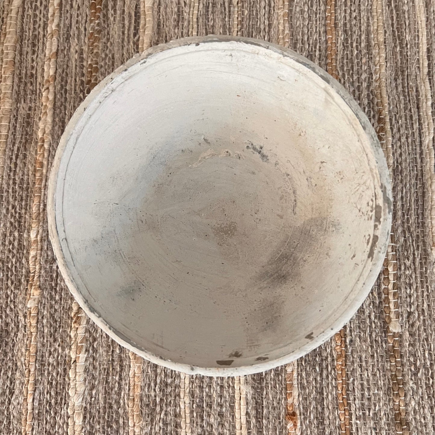 Terracotta Bowl in Whitestone - Medium