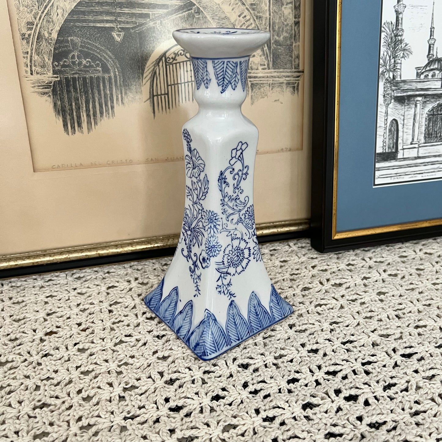 Delft Blue Candlestick