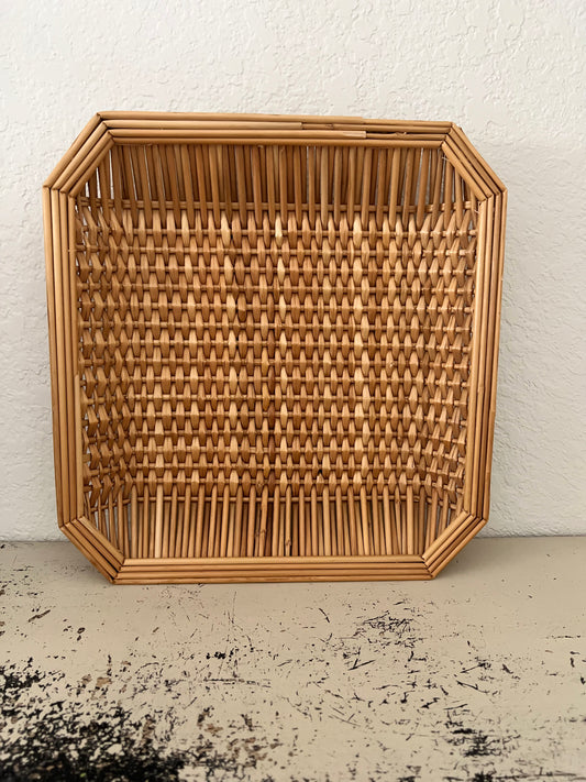 Bamboo Woven Basket Tray