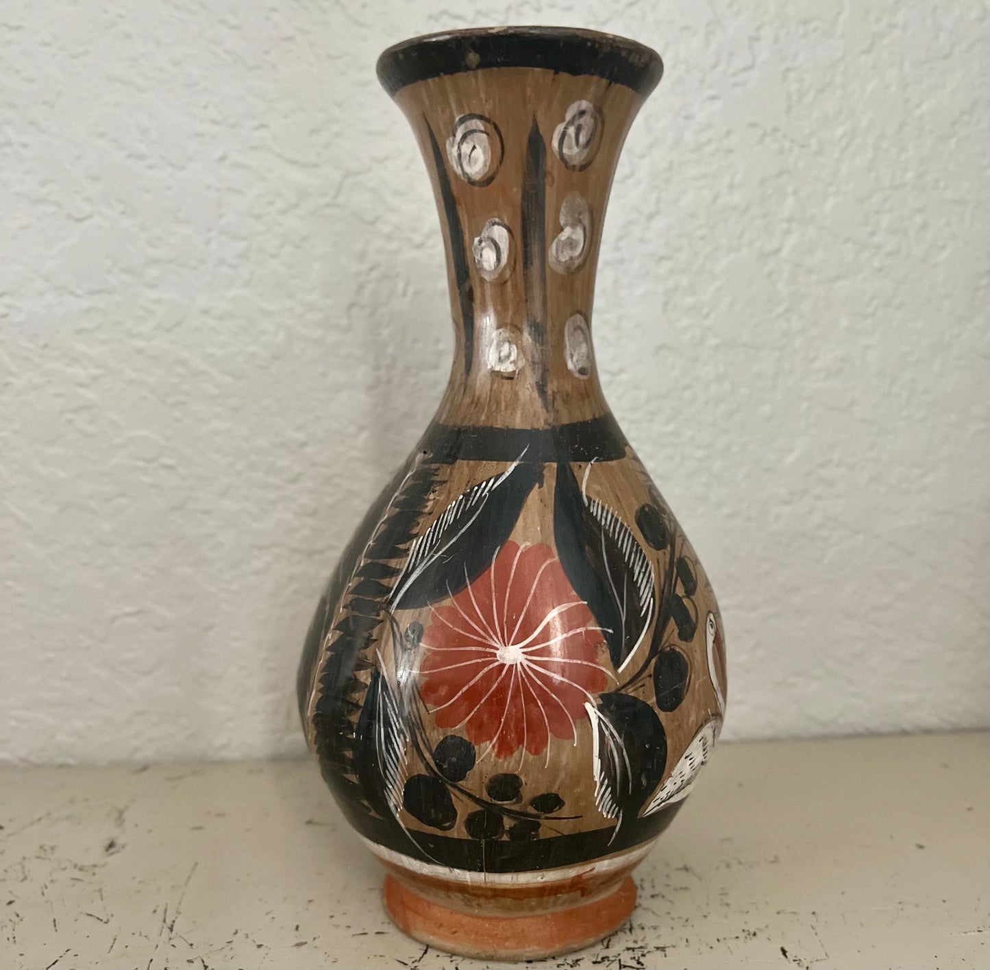 Vintage Folk Art Vase