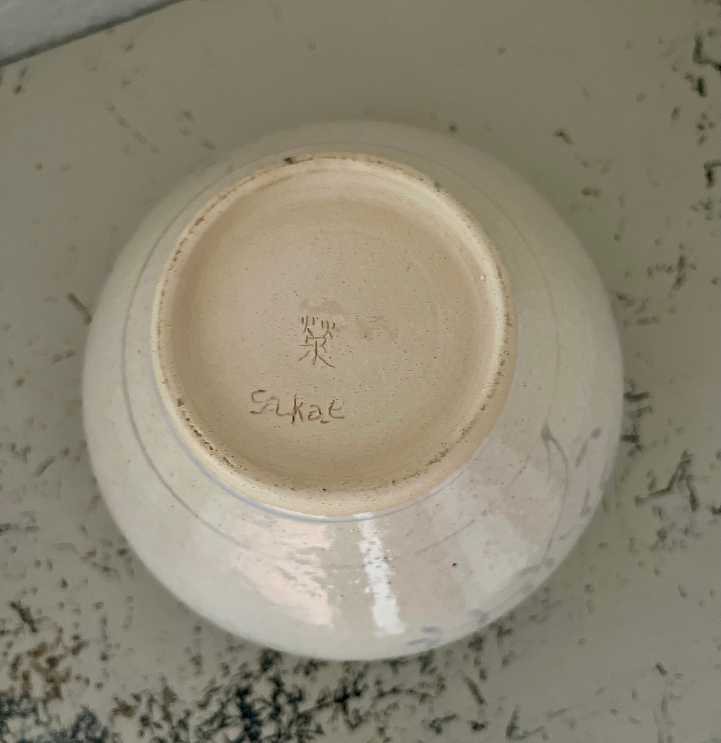 Cream Studio Pottery Vessel