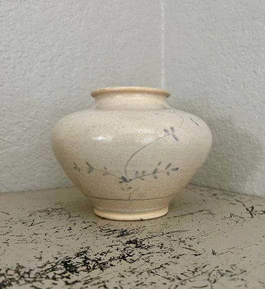 Cream Studio Pottery Vessel