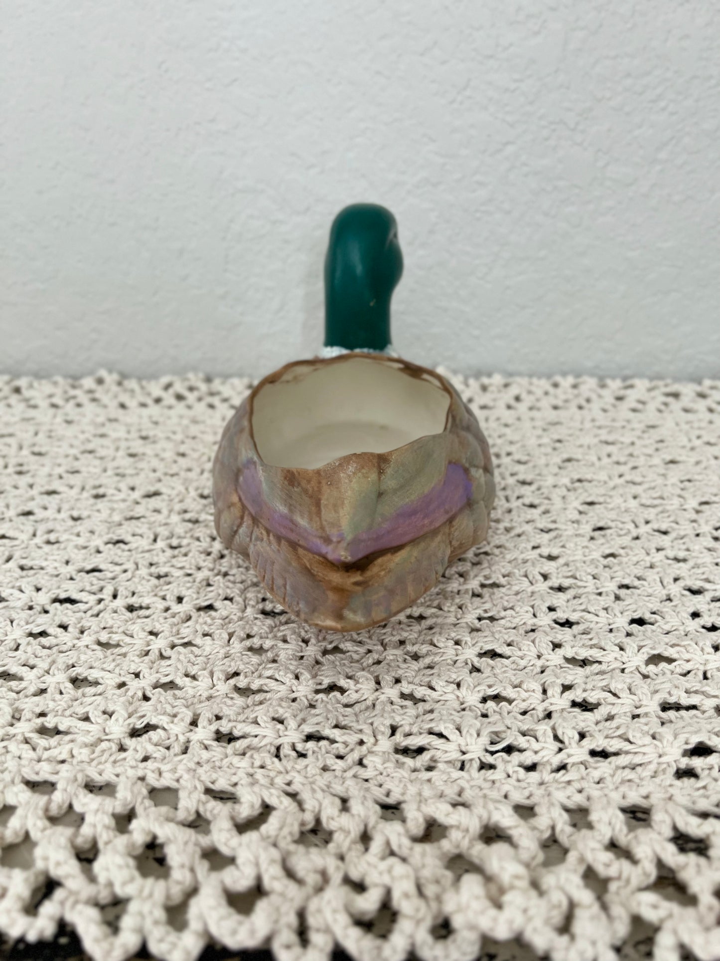 Ceramic duck planter