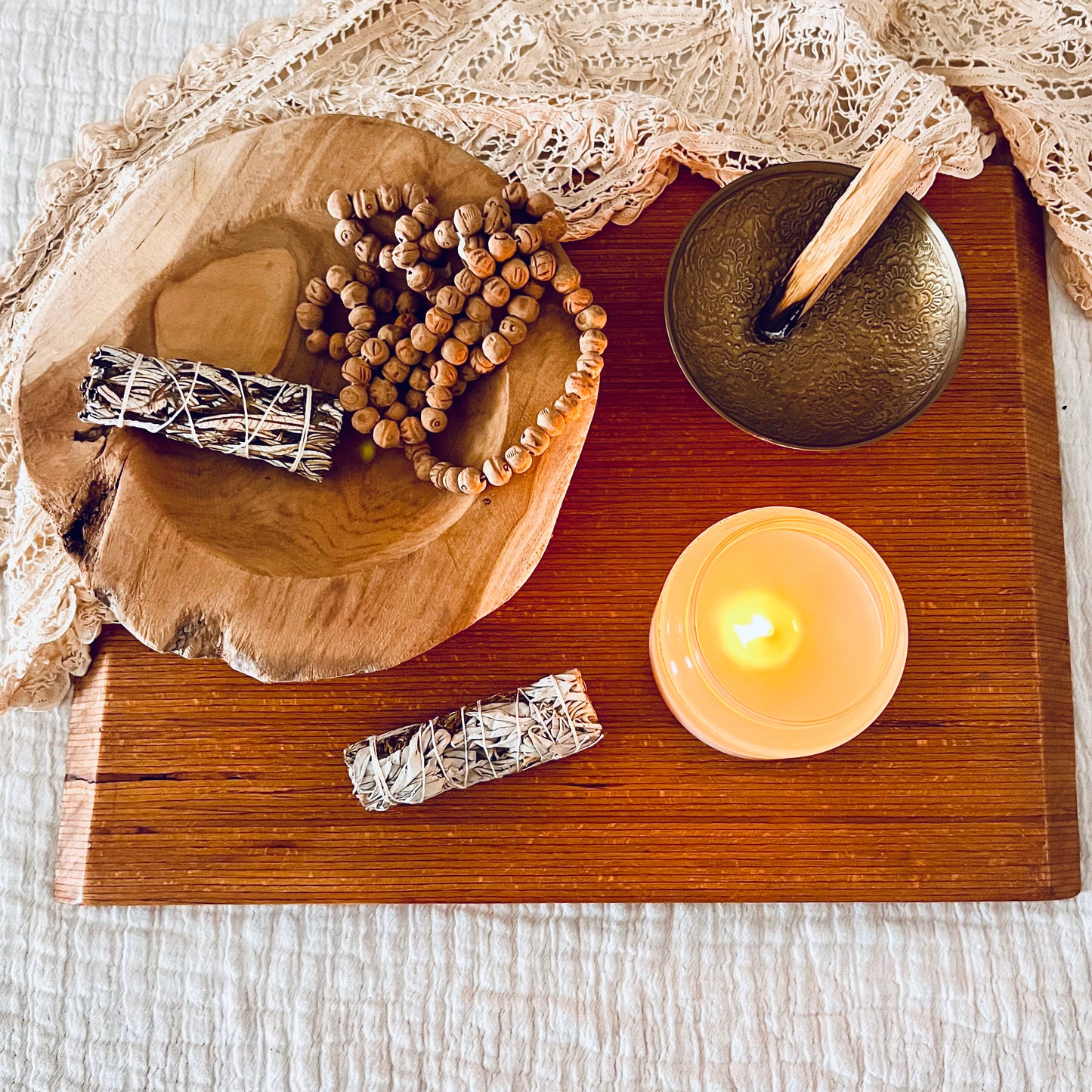 Teak wood bowl