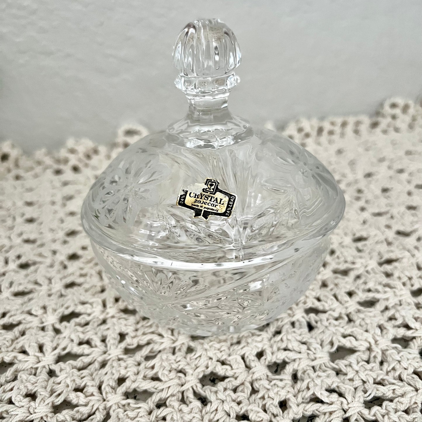 Lead Crystal Trinket Dish