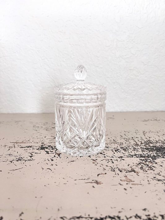 Lead Crystal Biscuit Jar