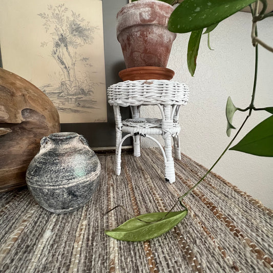 Wicker Mini Stool