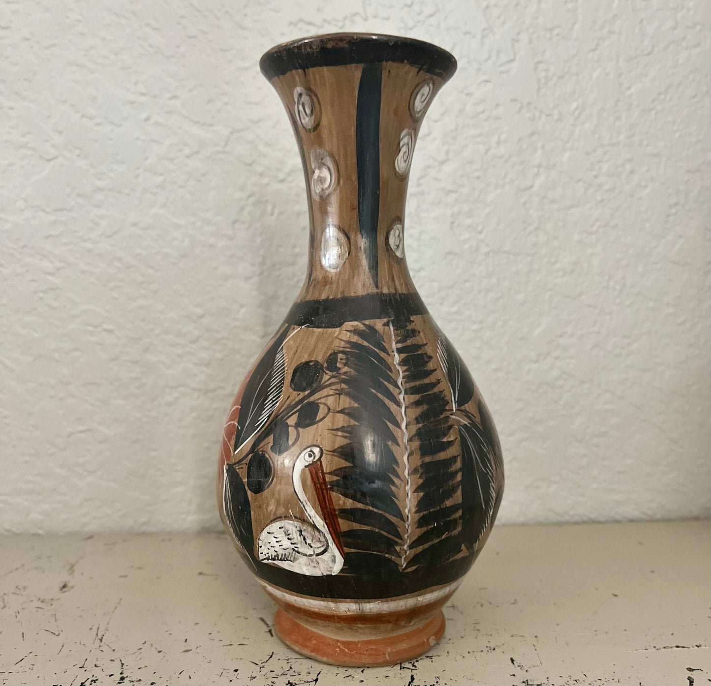 Vintage Folk Art Vase