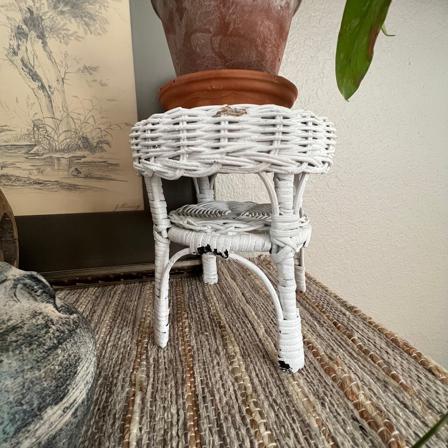 Wicker Mini Stool