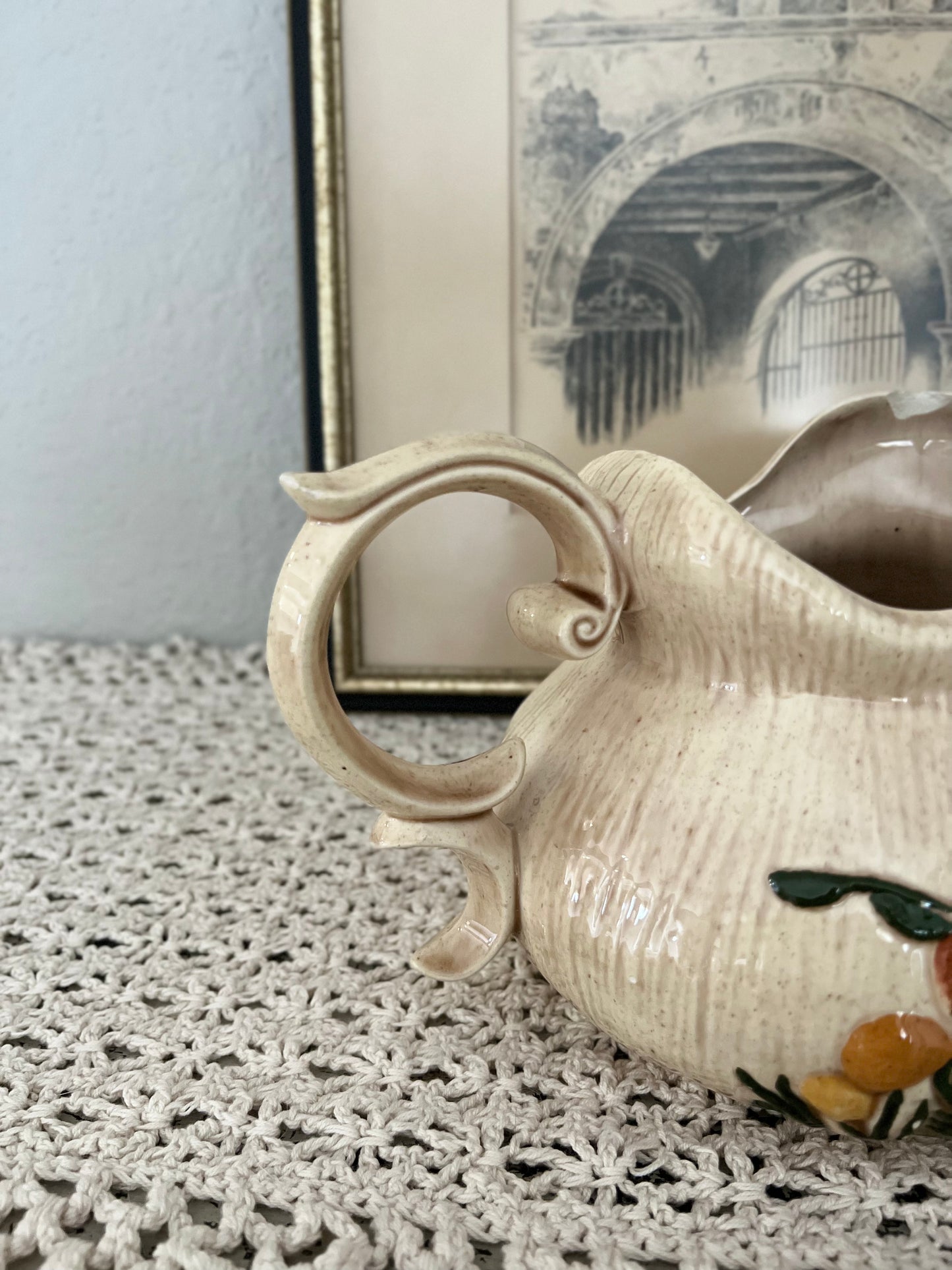 Arnel mushroom pitcher