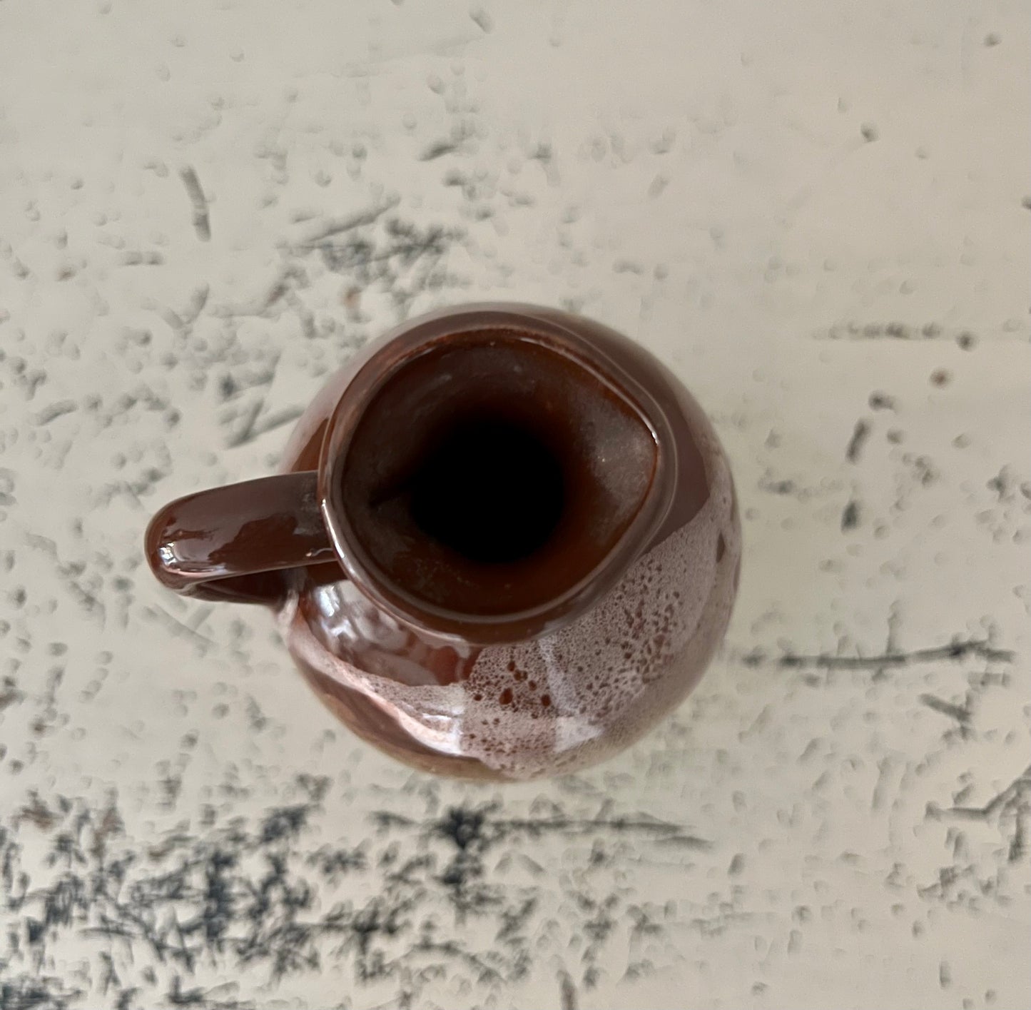 Brown Glaze Mini Pitcher