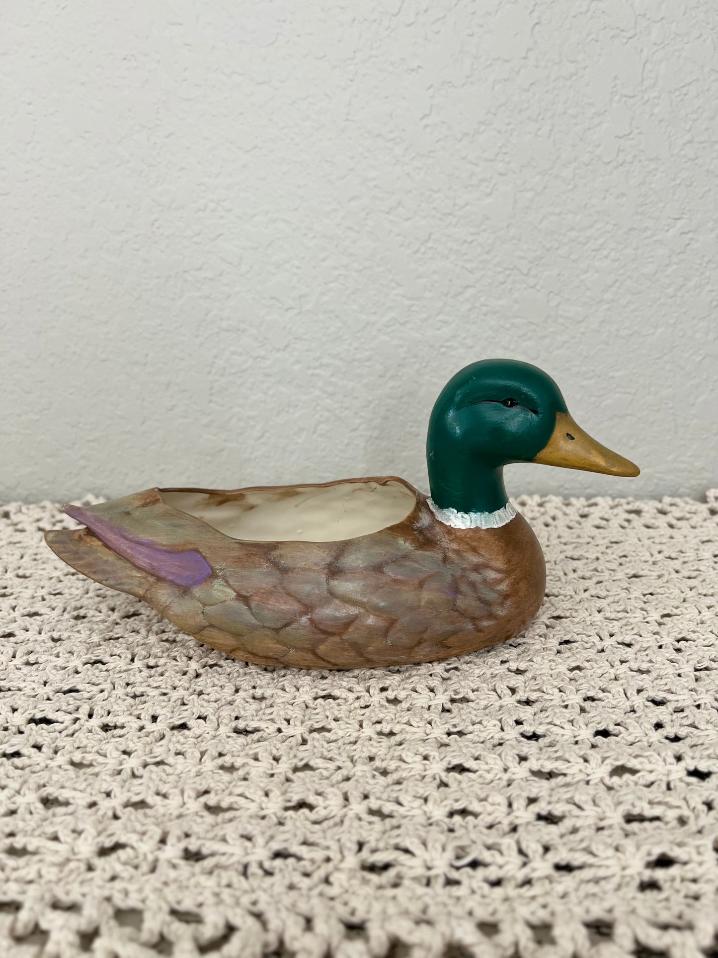 Ceramic duck planter