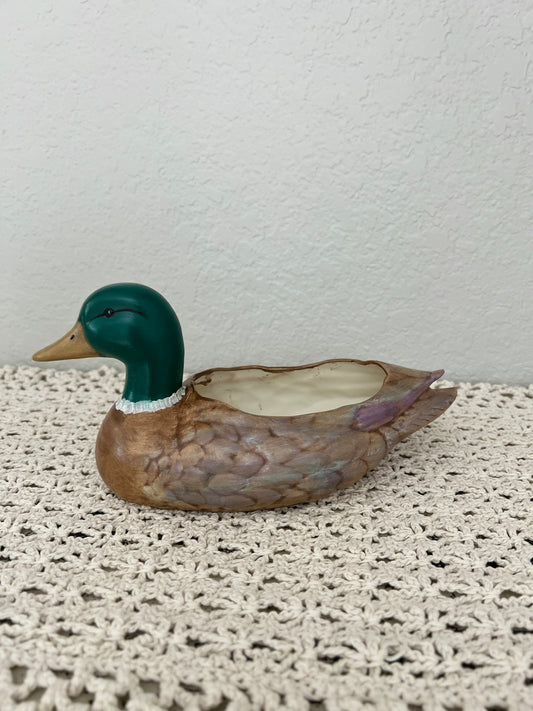 Ceramic duck planter